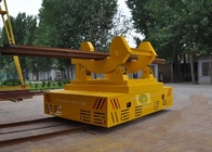 High temperature conductor rail power billet transfer cars on arc-shaped  rails
