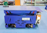 Rail or Steerable Die Electric Transfer Cart Motorized Platform Trolley Battery Operated