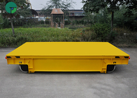 Steel Industry Flatbed Electric Rail 50t Transfer Cart With Wheels
