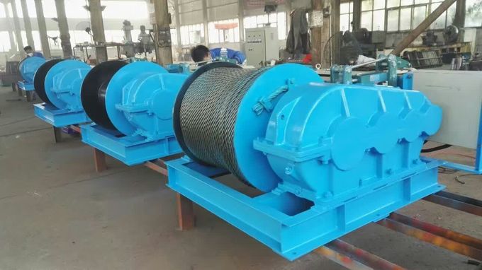 10 Ton Material Handling Electric Belt Type Brake Industrial Winches With Wire Rope