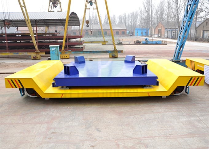 High temperature electric driven steel ladle transfer car on curved rail