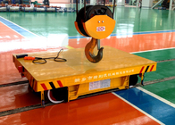 Battery operated material handling electric trolley on steel rails