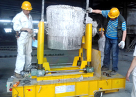 100t Aluminum Scrap Bucket Trolley On Rail Casting Ladles Transfer Cart For Steel Plant