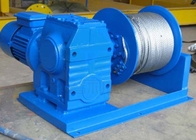 Large capacity building construction winch to lift construction materials