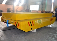 10T Production Line Plastic Coils Handling Railway Mounted Rail Guided Transfer Cart With V-Frame