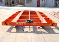 5t automobile flat bed rail transfer bogie running on steel rail in painting blasting room