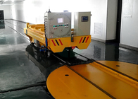 Heavy industrial use safey device electric flat cart with turntable