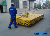 5t Steel Mill Workshop Material Handling Motorized Transfer Trolley On Cement Floor