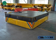 5t Steel Mill Workshop Material Handling Motorized Transfer Trolley On Cement Floor