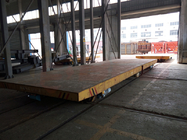 50 t rectangular electric mold transport bogie steel tubing transfer trolley on railway