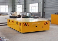 25t trackless flat transfer cart on cement floor with polyurethane wheel