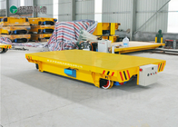 Rubber wheel battery transfer carriage mold injection transfer cart on concrete floor