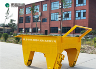 Customized 500kg manual rail flat cart for bay cargo handling with push/pull rod
