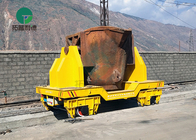 Operated conveniently aluminum steel hot copper molten ladle railway trailer