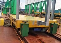 Heavy Load Steel Plate Transport Shipbuilding Rail Transfer Vehicle Matching With Crane