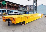 30T Load Slab Rail Transfer Cars Handling Heavy Equipment Trailer With Warning Alarm