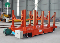 50 Ton Pipe Plant PLC Control Cable Reel Powered Motorized Transport Cart For Coil Transfer