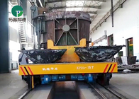 Steel Plant Dual Drive System Heat Resist Slag Pot Transfer Cars Powered By Low Voltage Rails