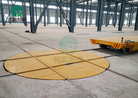 Motorized Industrial Turntable On Cross Rails For Mold Transfer Trolley