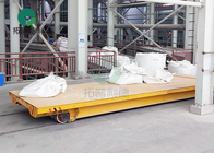 Customized Indutrial Rail Guided Material Handling 25 Ton Transport Cart for molds, coils, ladle