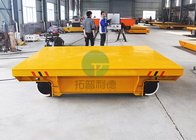 50ton Traverse Travelling Anti-Expolision Track Ac Powered Railway Vehicle For Molds Wth Steered Axles