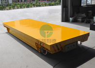 Towed Cable Powered Factory Material Handling Hydraulic Rail Transport Cart For Steel Structure