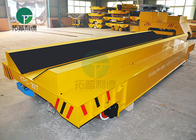 20-100 Ton Steel Pipe Motorized Load Railway Transport Cast Iron Rail Truck Cart With V Deck