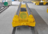 Large Platform Self Propelled Heavy Load Rail Transport Trailer With Steel Plate