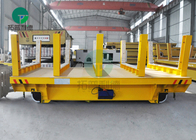 Cable Reels Powered Aluminum Coil Plant Steel Railway Flat Transfer Car With V Support Bracket