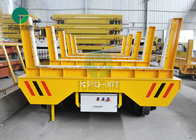 Cable Reels Powered Aluminum Coil Plant Steel Railway Flat Transfer Car With V Support Bracket