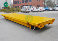 Electric Flatbed Battery Operated Machine Parts Handling Cart On Rail