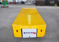 Battery Power Painting Line Factory Motorised Transfer Carts On Rail