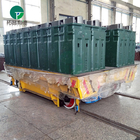 Workshop handling equipment has rail battery transfer cart for molds