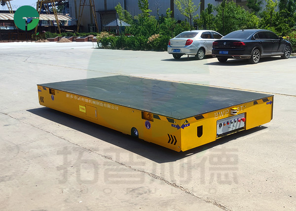 Battery Motorized Automatic Cart Trolley Transfer Trolley For Hot Pipes Handling