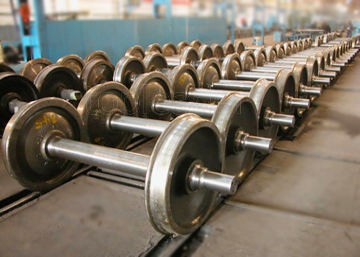 Dia 600mm Cast steel railway wheel maker applied on rail handling cart