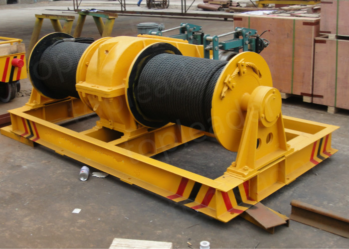 Cable Pulling Double Drum Electric Winch for heavy industry use