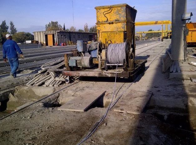 Construction industry electric winch with pulling capacity 50KN for heavy cargo draging