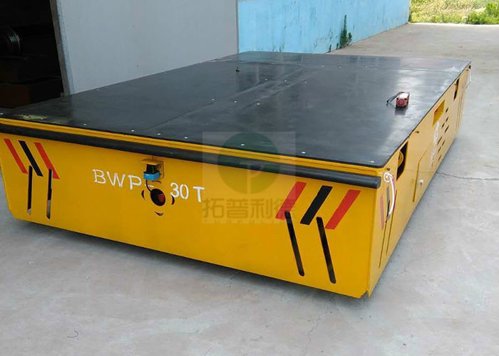 Battery Powered Transfer Carts Die Electric Transfer Trolley 20T Coil Handling Car With Sensors