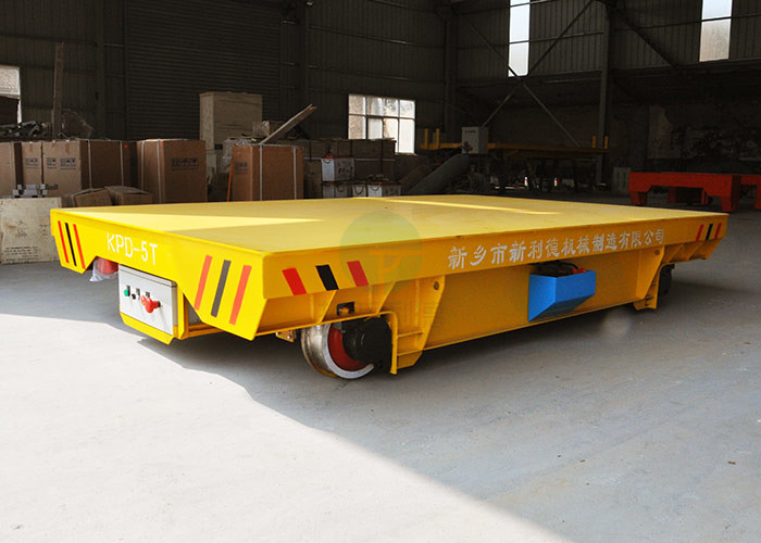 Heavy Duty Industry Material Handling Transport Trolley On Rails Applied In Construction