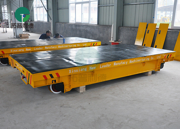 10 Ton Rail Powered Motorized Inter Bay Slab Transfer Cars For Material Transport In Workshop