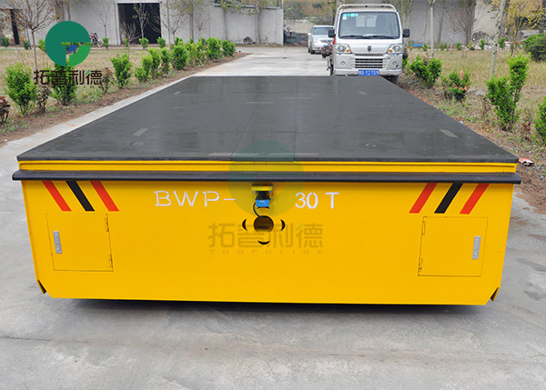 Steel Industry Production Line Battery Driven Steerable Trackless Transfer Trolley