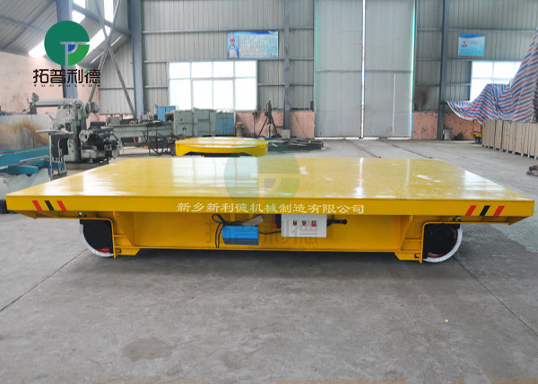 45 Ton Large Table Battery Power Rail Transfer Trolley For Steel Factory Material Transport