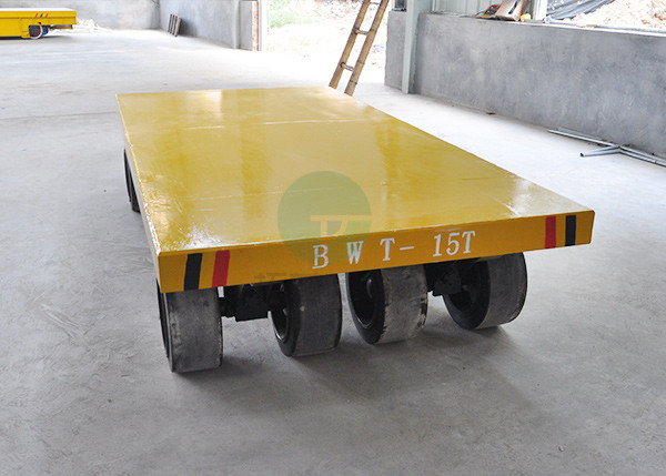 Heavy Loads Flatbed Trailer Material Transfer Wagon Towed By Powered Equipment