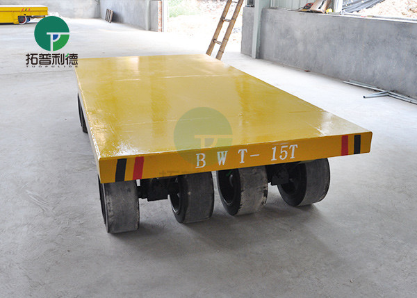 Industrial Material Handling Trackless Transfer Trailer Non Motor Transfer Cart With Draw Bar