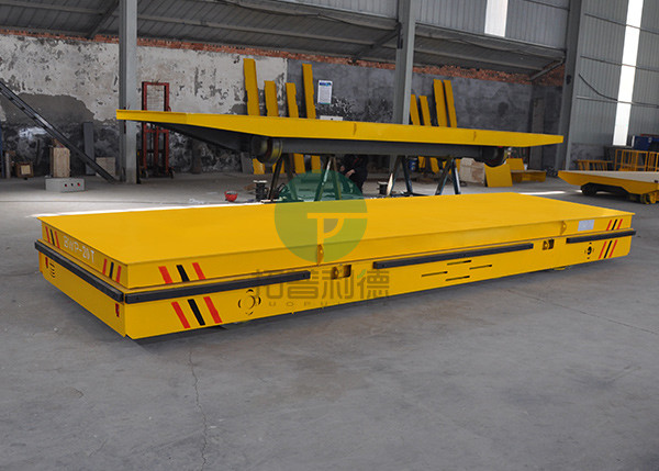 China Electric Platform Battery Operated Industrial Motorized Transfer Vehicle for Steel Parts