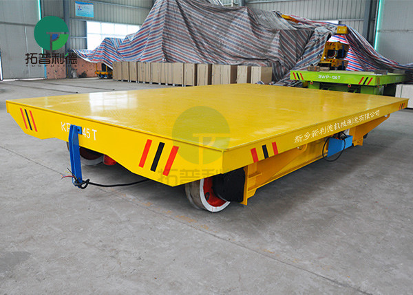 45MT Cable Reel Powered Industrial Motorized Transfer Trolley with Lifting Deck