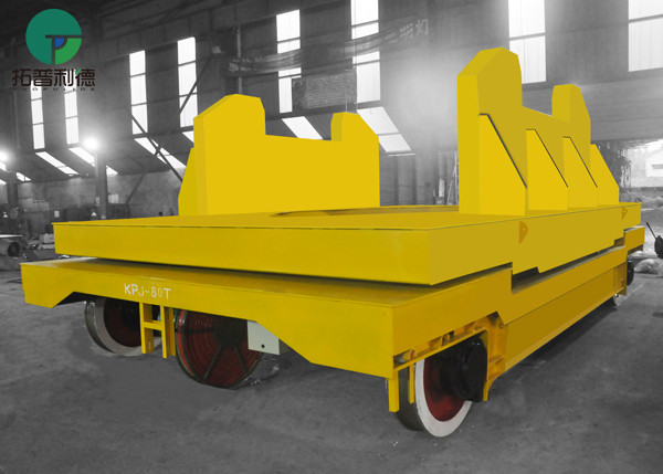 Rail battery high temperature resistant slag ladle transfer cart
