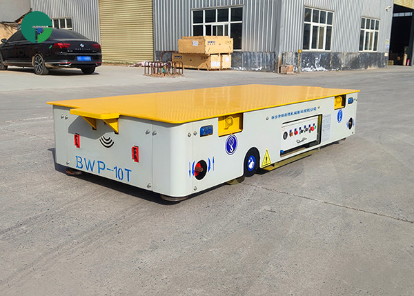 Battery Operated 10 Ton Material Handling Electric Trackless Transfer Trolley