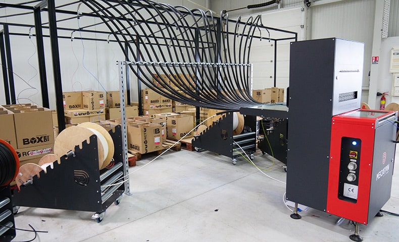 Wire sorter in an electrical octopus wiring production workshop