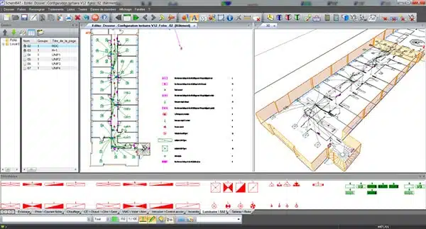 Electrical octopus wiring installation diagram read by Mecaspin&apos;s MS04 sheath pre-spinning